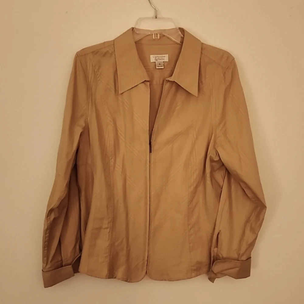 Christopher & Banks Zip Front Shirt/Jacket XL
